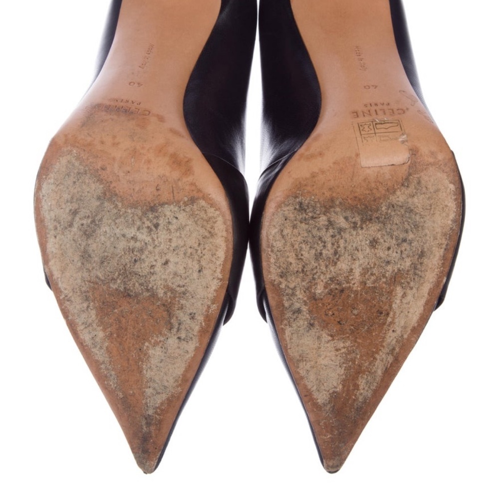 Celine Black Leather Heels - Picture 5 of 5